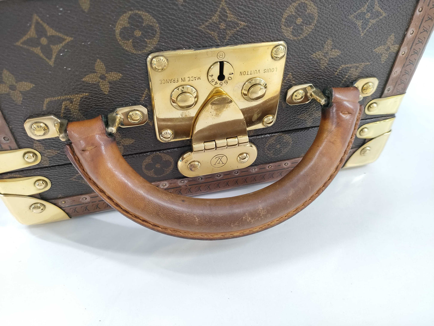 LOUIS VUITTON Monogram Coteville 25 SP Order Trunk Handbag