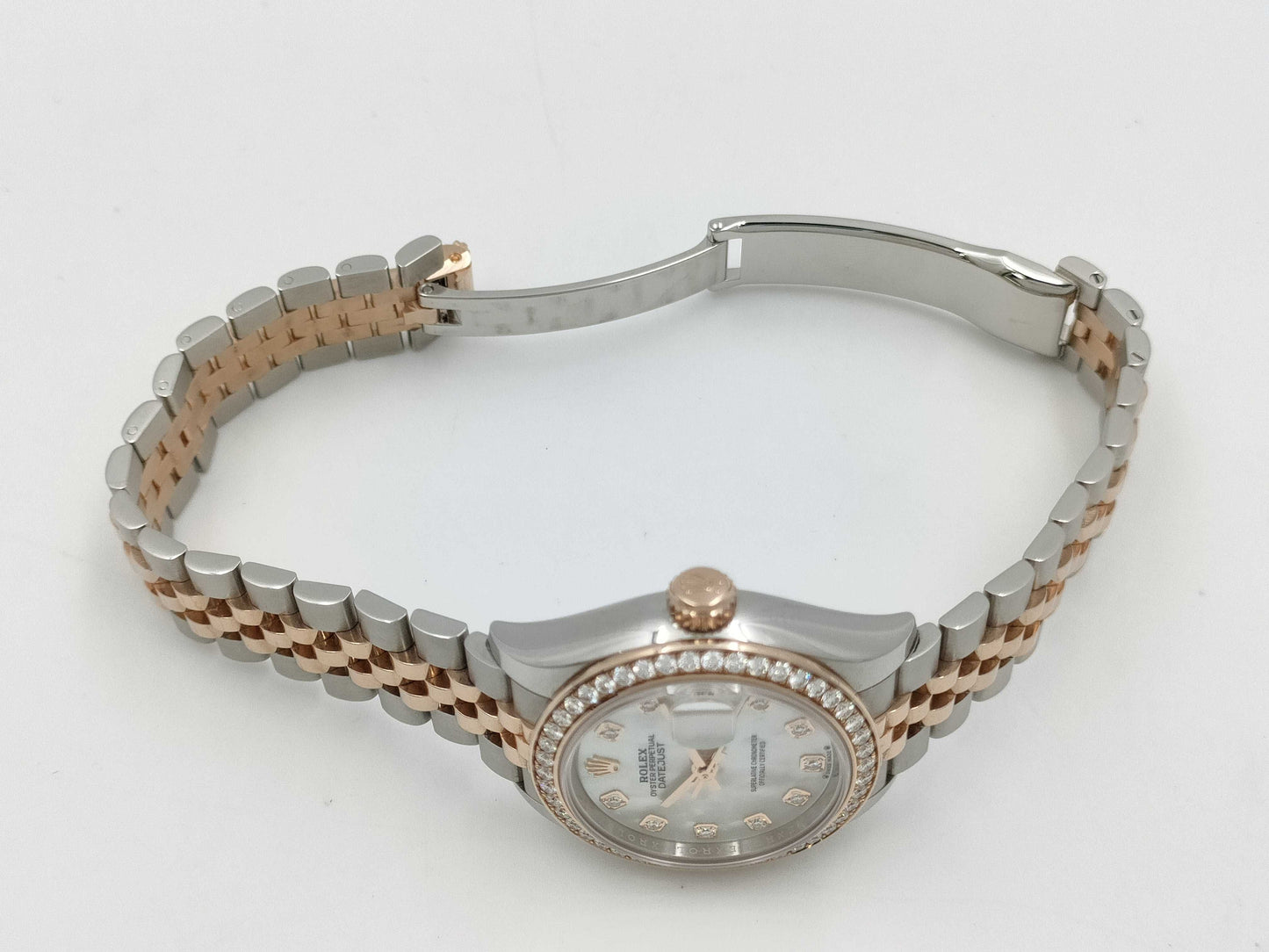 ROLEX 279381RBR 4ZM94068 White Shell Dial Women's Watch