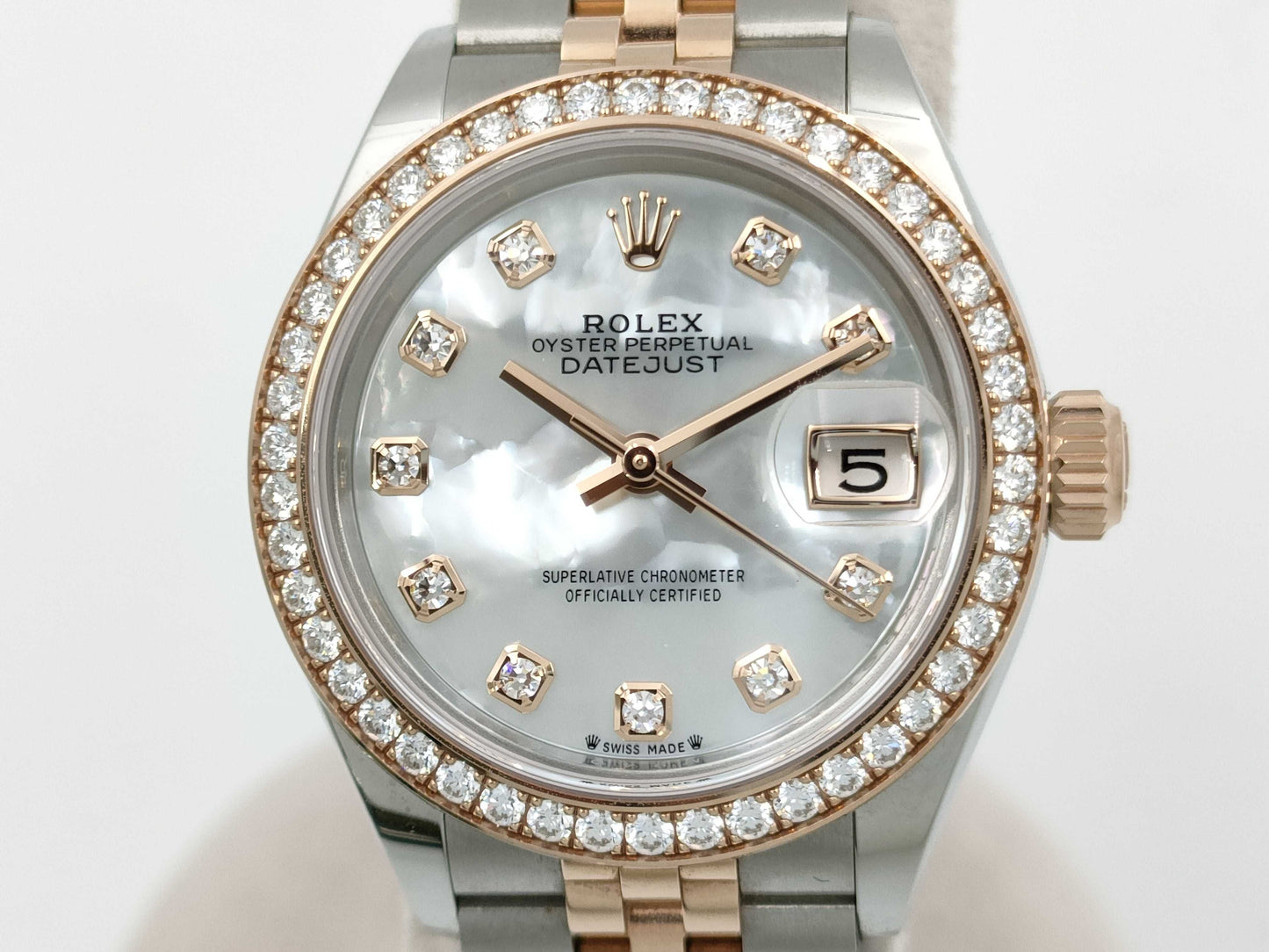 ROLEX 279381RBR 4ZM94068 White Shell Dial Women's Watch