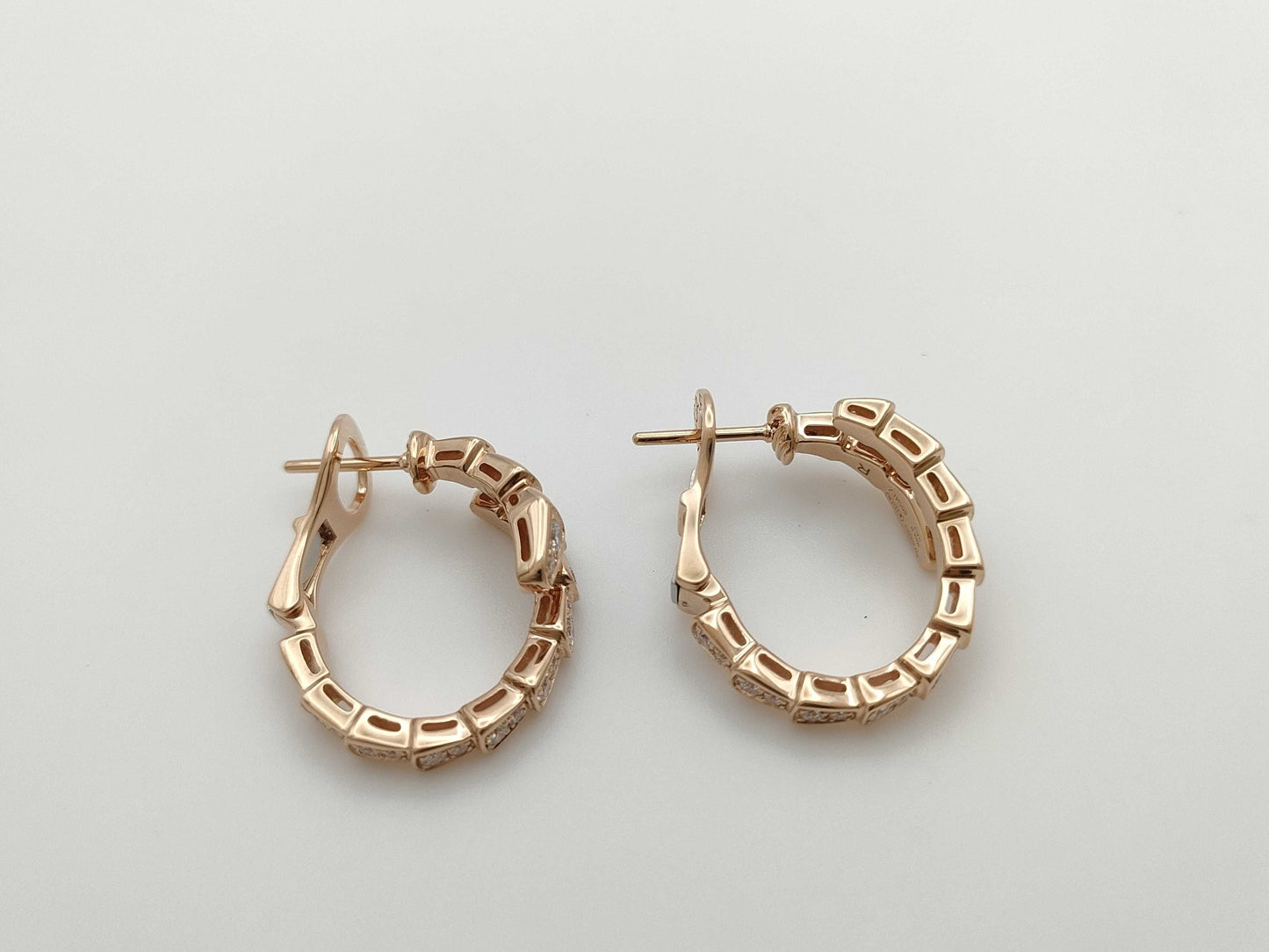 BVLGARI Serpenti Viper Diamond PG Au750 8.6g Earrings