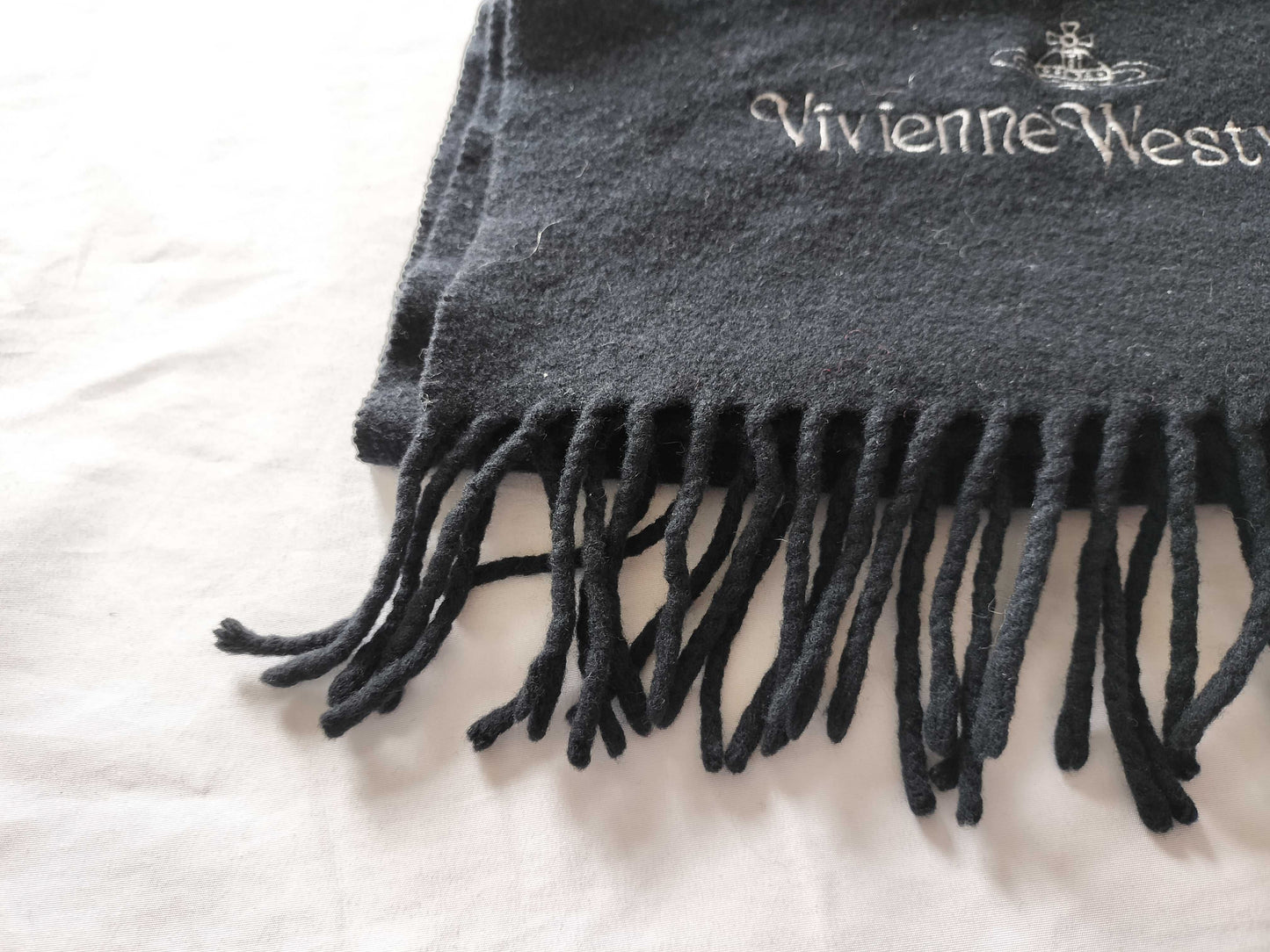 Vivienne Westwood Orb Fringe Scarf