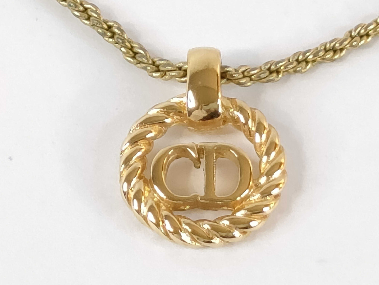 Dior necklace logo necklace