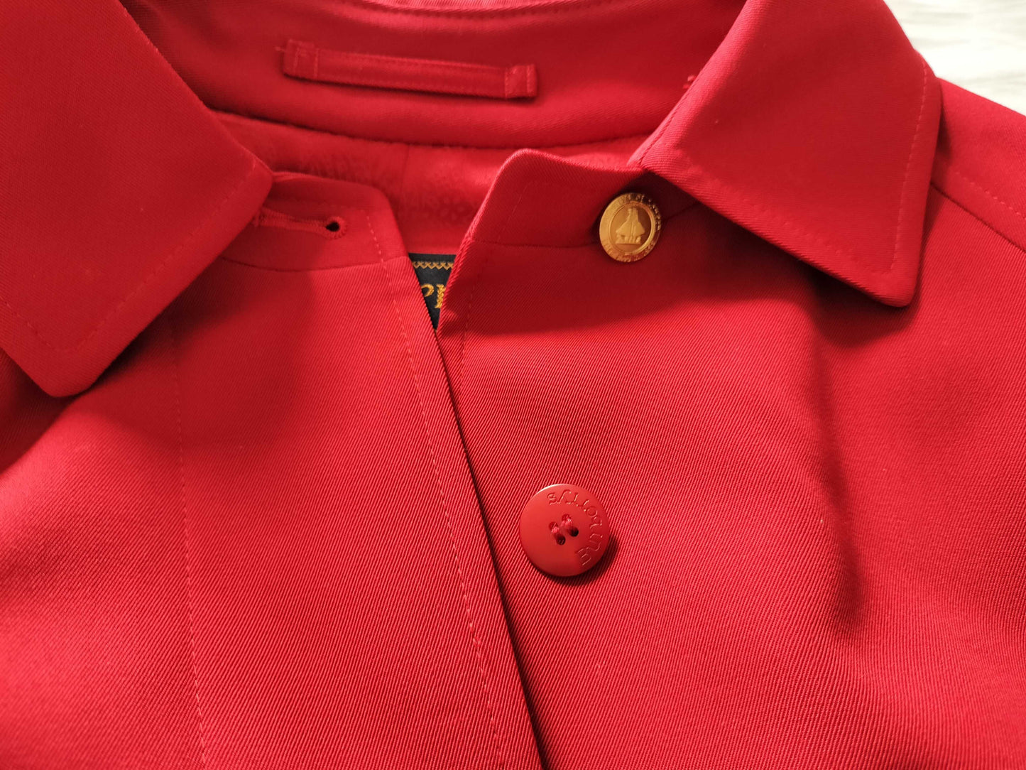 BURBERRY Red Design Long Coat