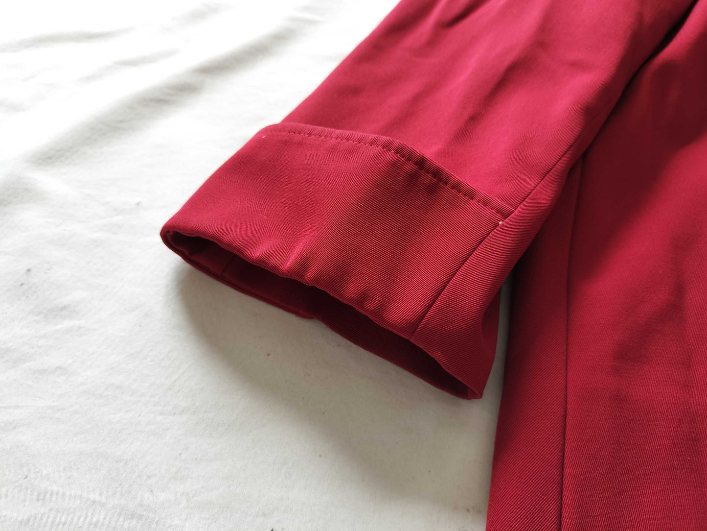 BURBERRY Red Design Long Coat