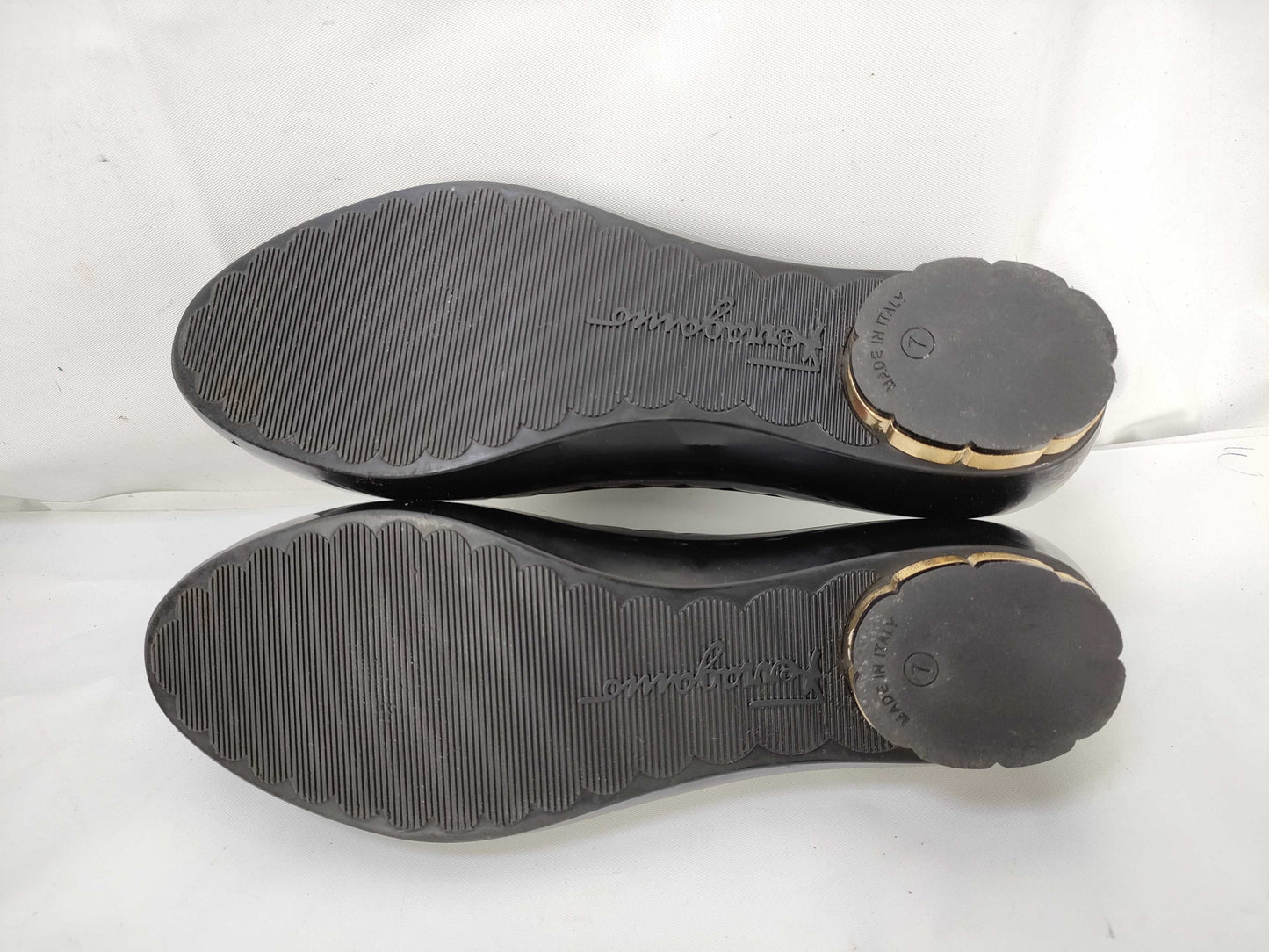 Salvatore Ferragamo Vara Flat Pumps, Rubber Pumps