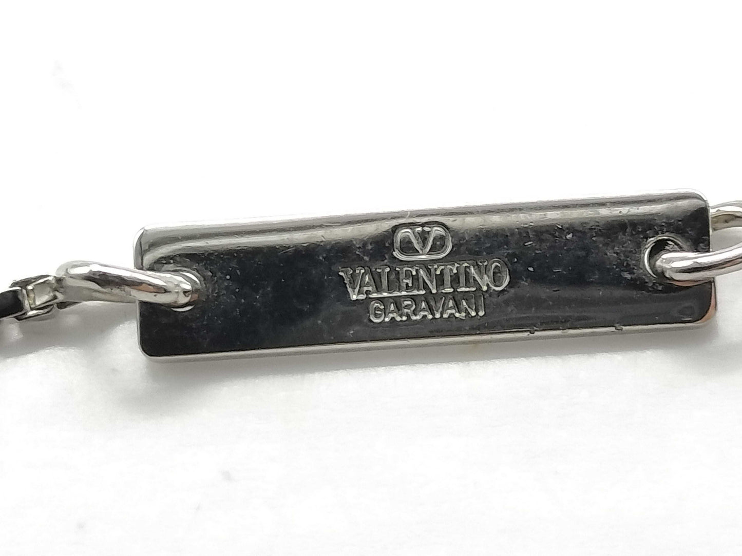 VALENTINO V Logo Signature Bracelet Silver Bracelet/Bangle