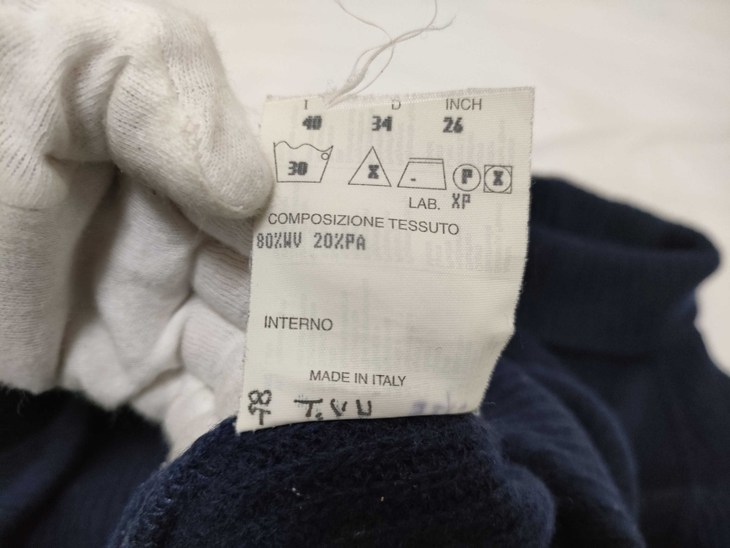 FENDI Knit Logo Top Navy Turtleneck Top