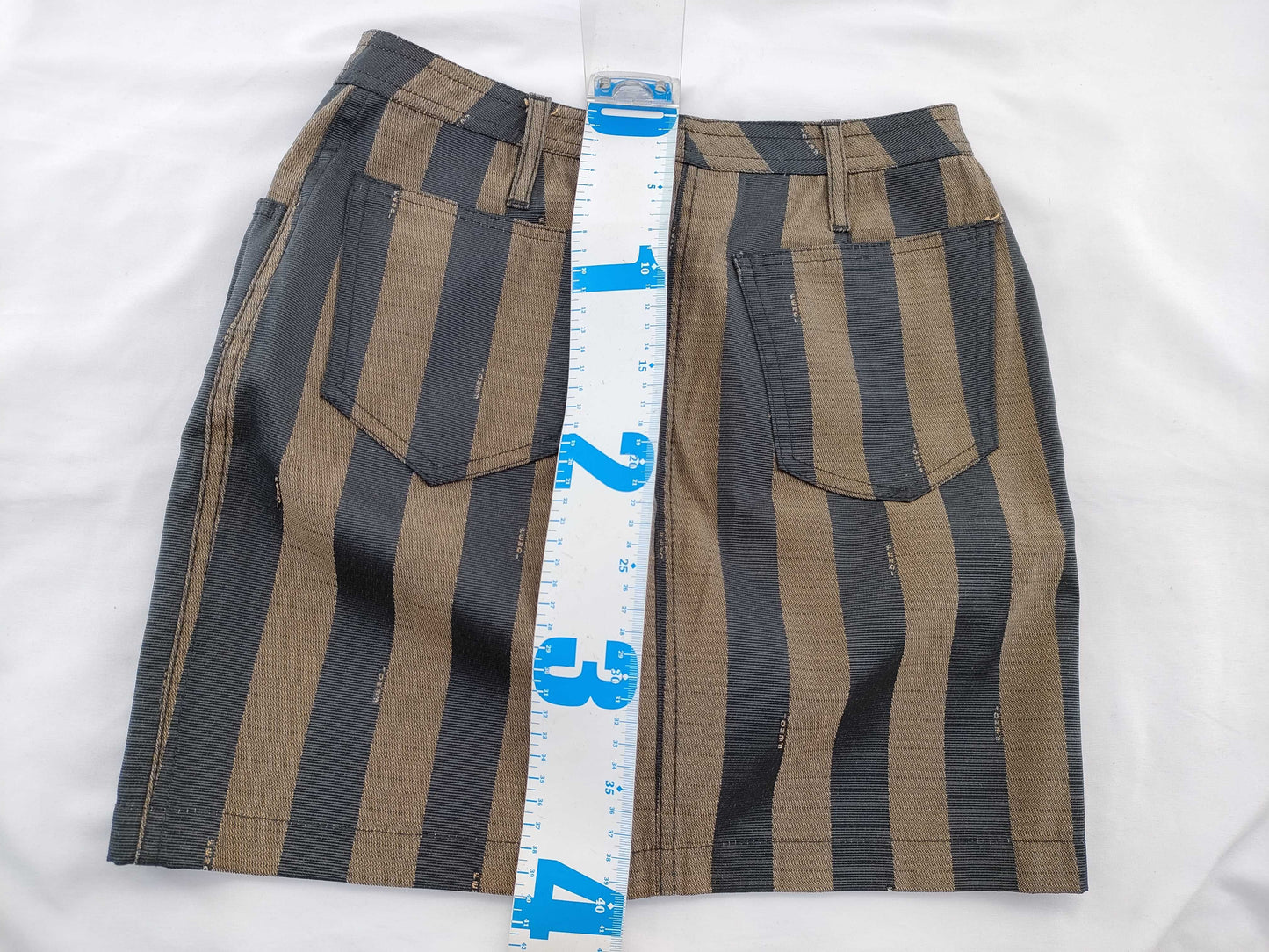 FENDI Pecan Print Snap Button Skirt