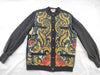 HERMES Twill Reine Silk and Knit Top Black Cardigan