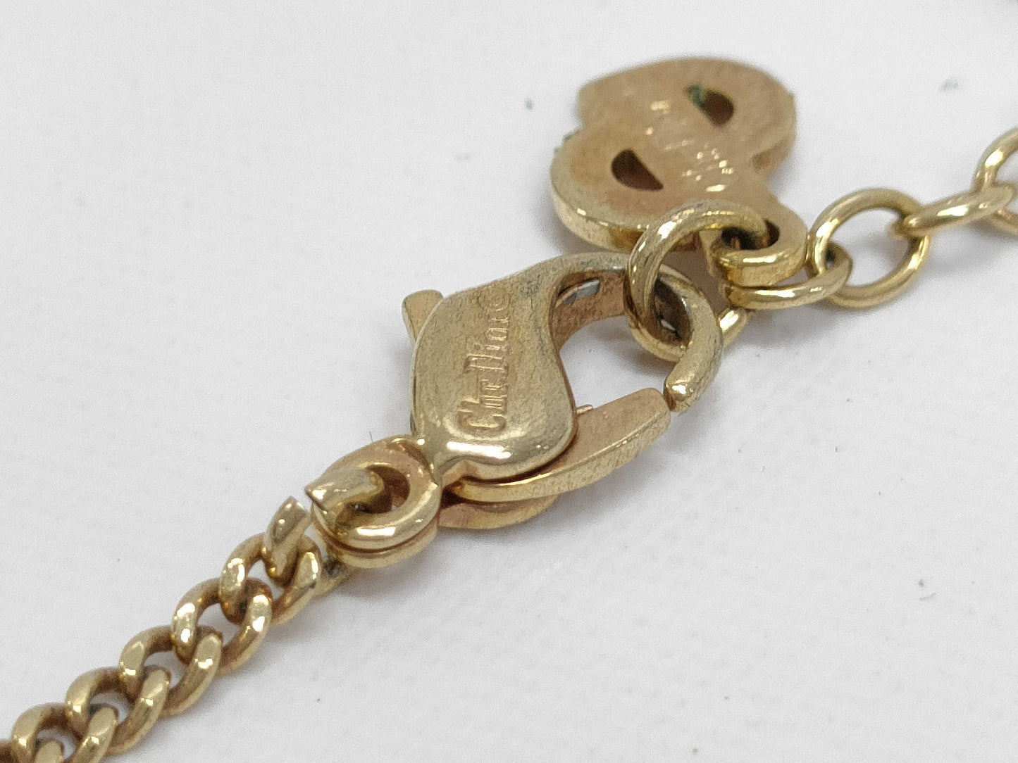 Dior logo necklace necklace