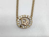 Dior logo necklace necklace