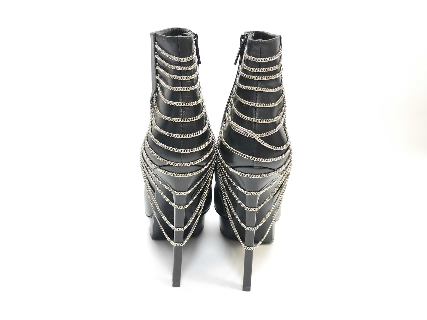 Yves Saint Laurent Bootie Chain Size 35 1/2 Shoes/Leather Other Shoes