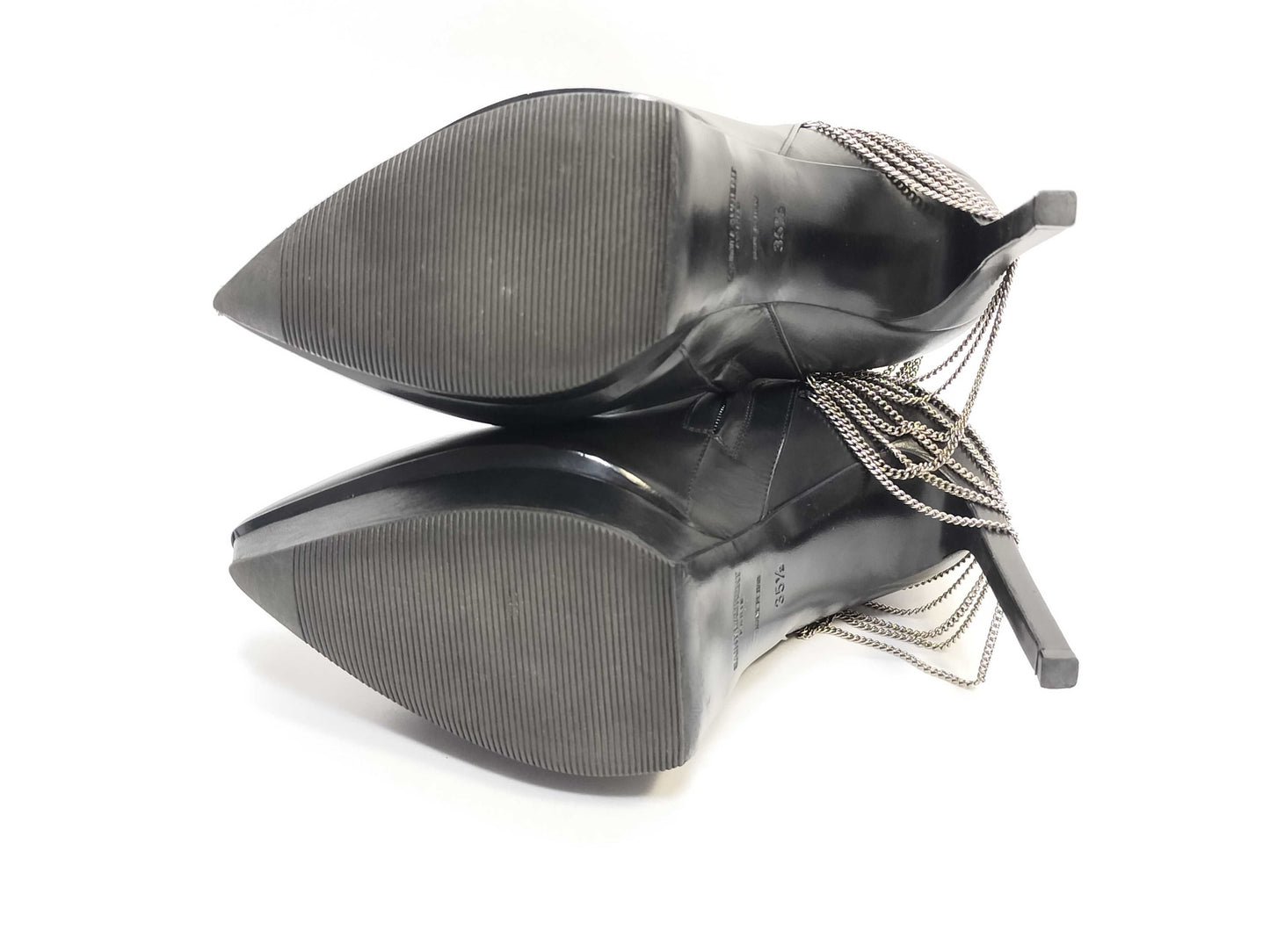 Yves Saint Laurent Bootie Chain Size 35 1/2 Shoes/Leather Other Shoes