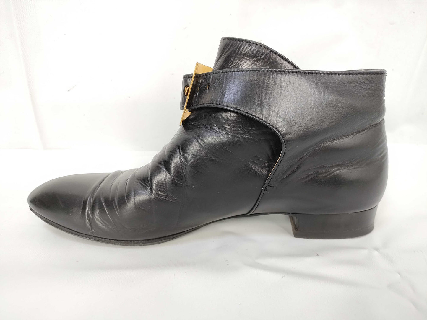 HERMES GD Buckle H Logo Black Other Shoes