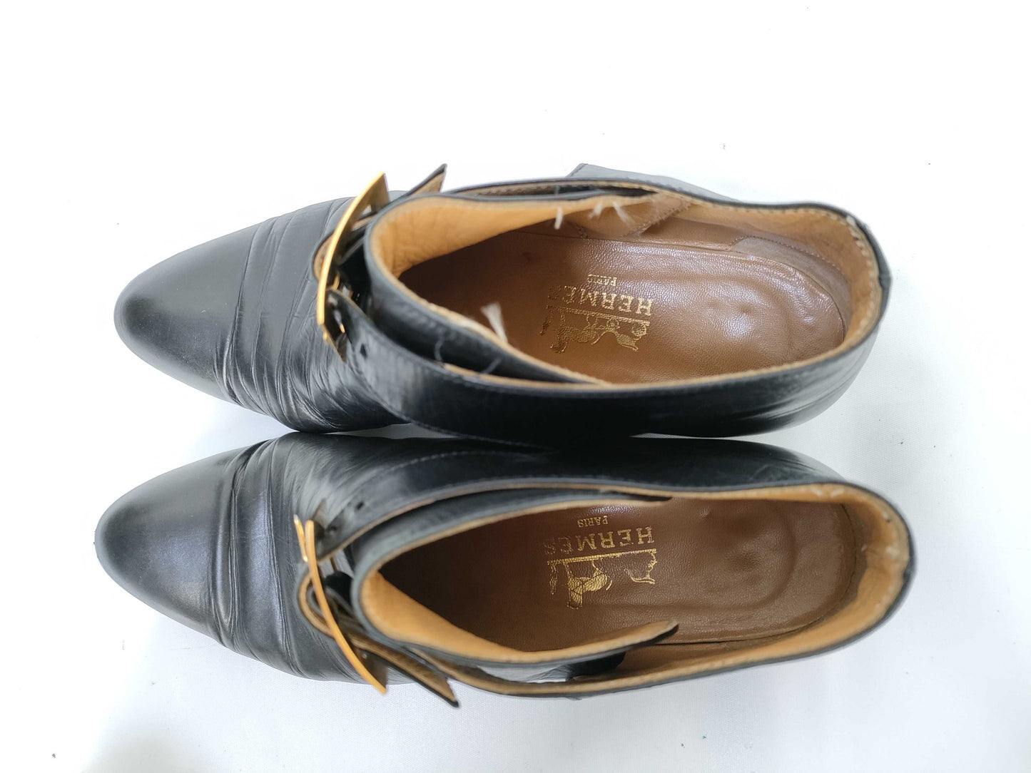 HERMES GD Buckle H Logo Black Other Shoes