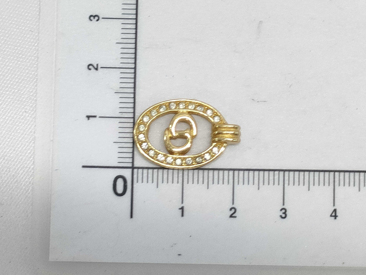 Dior Top Stone CD Logo Pendant Top