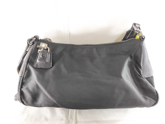 PRADA Nylon Leather Semi-Shoulder Bag