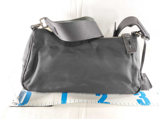 PRADA Nylon Leather Semi-Shoulder Bag