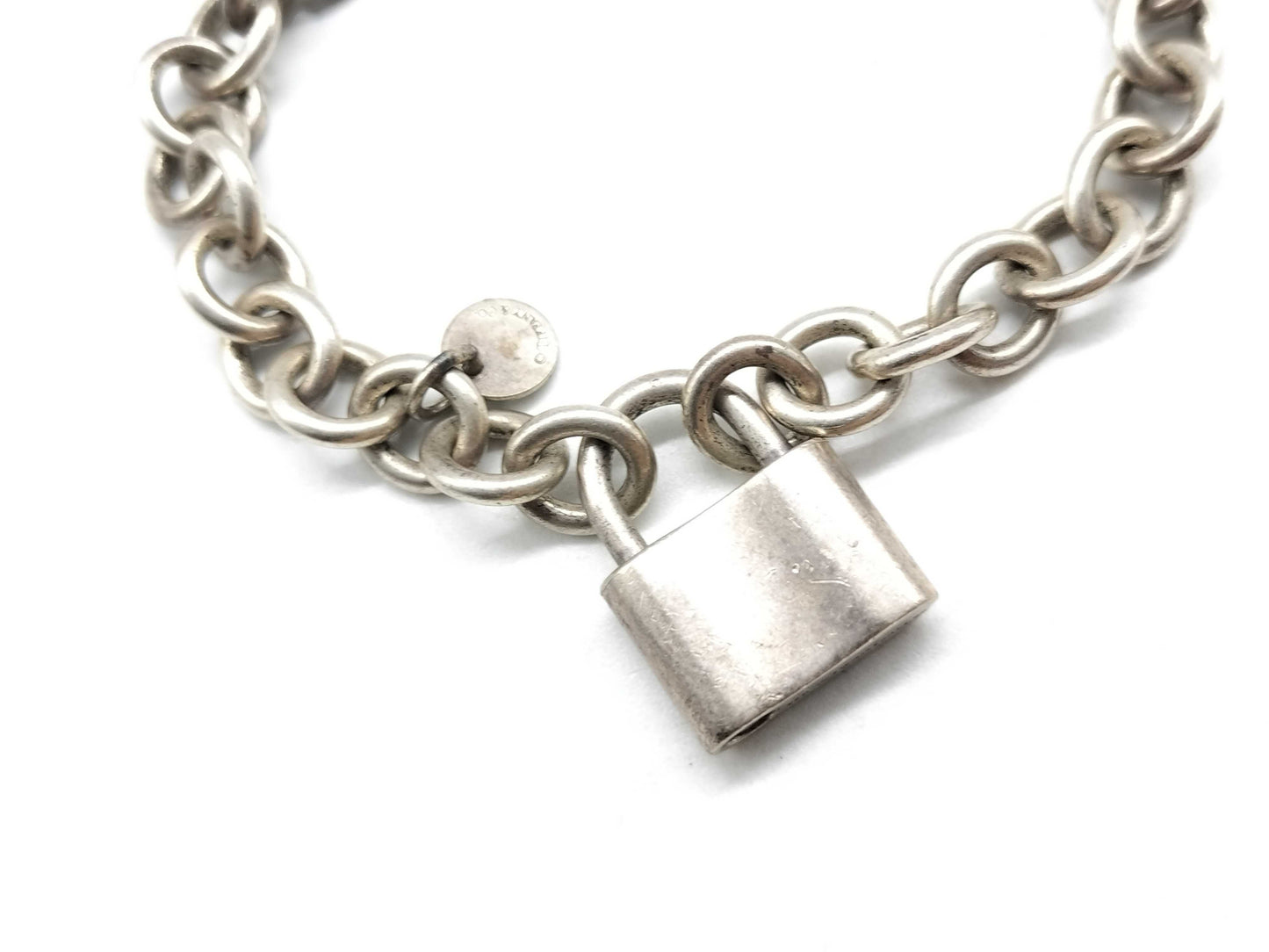 Tiffany & Co. Cadena Chain Bracelet/Heart Key Top 2-Piece Set SV925 Bracelet/Bangle