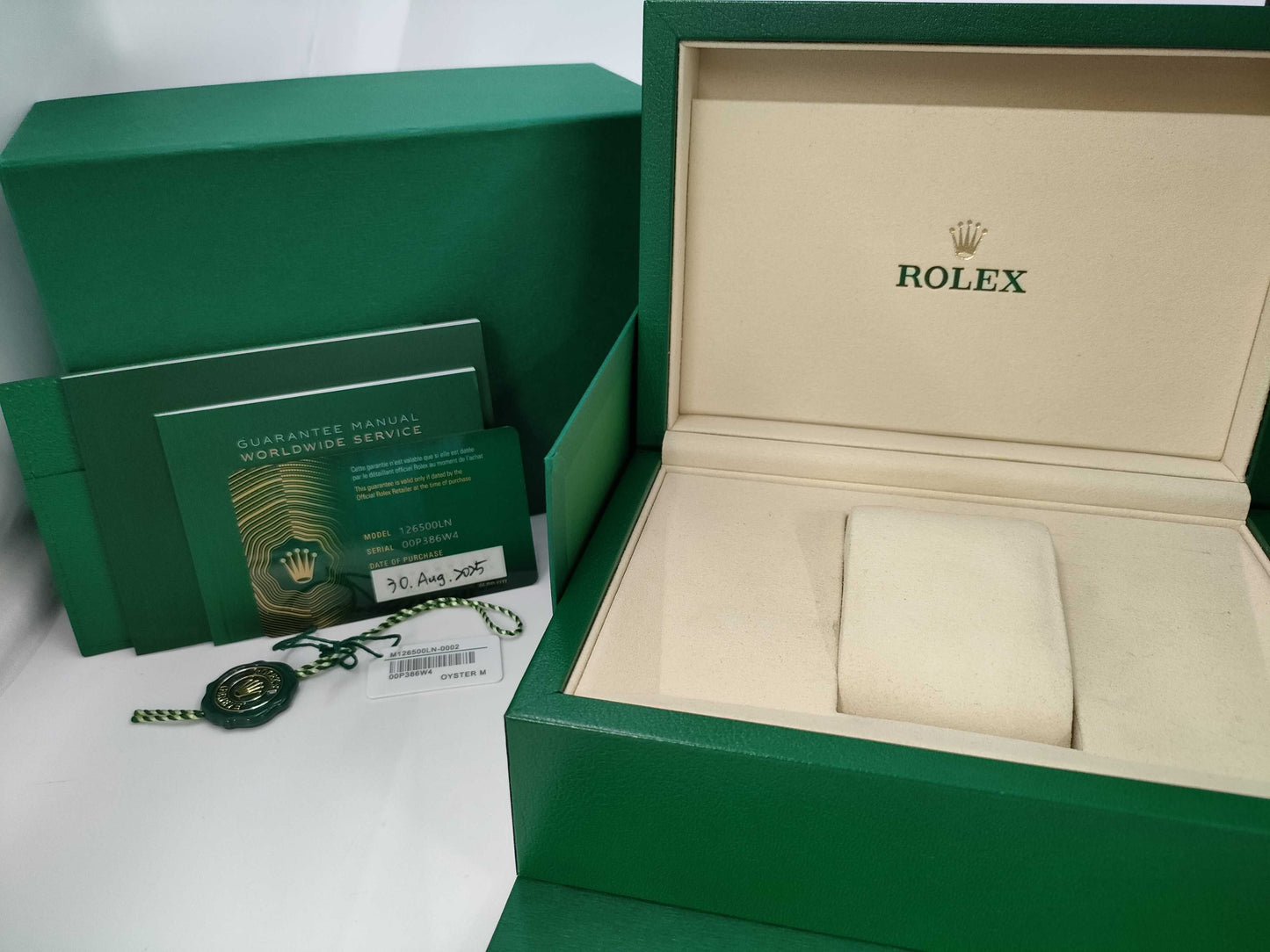 ROLEX 126500LN 00P386W4 Black Dial Men's Watch