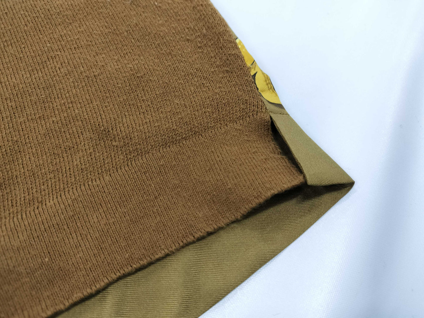 HERMES Tops Scarf Pattern Gold Tops