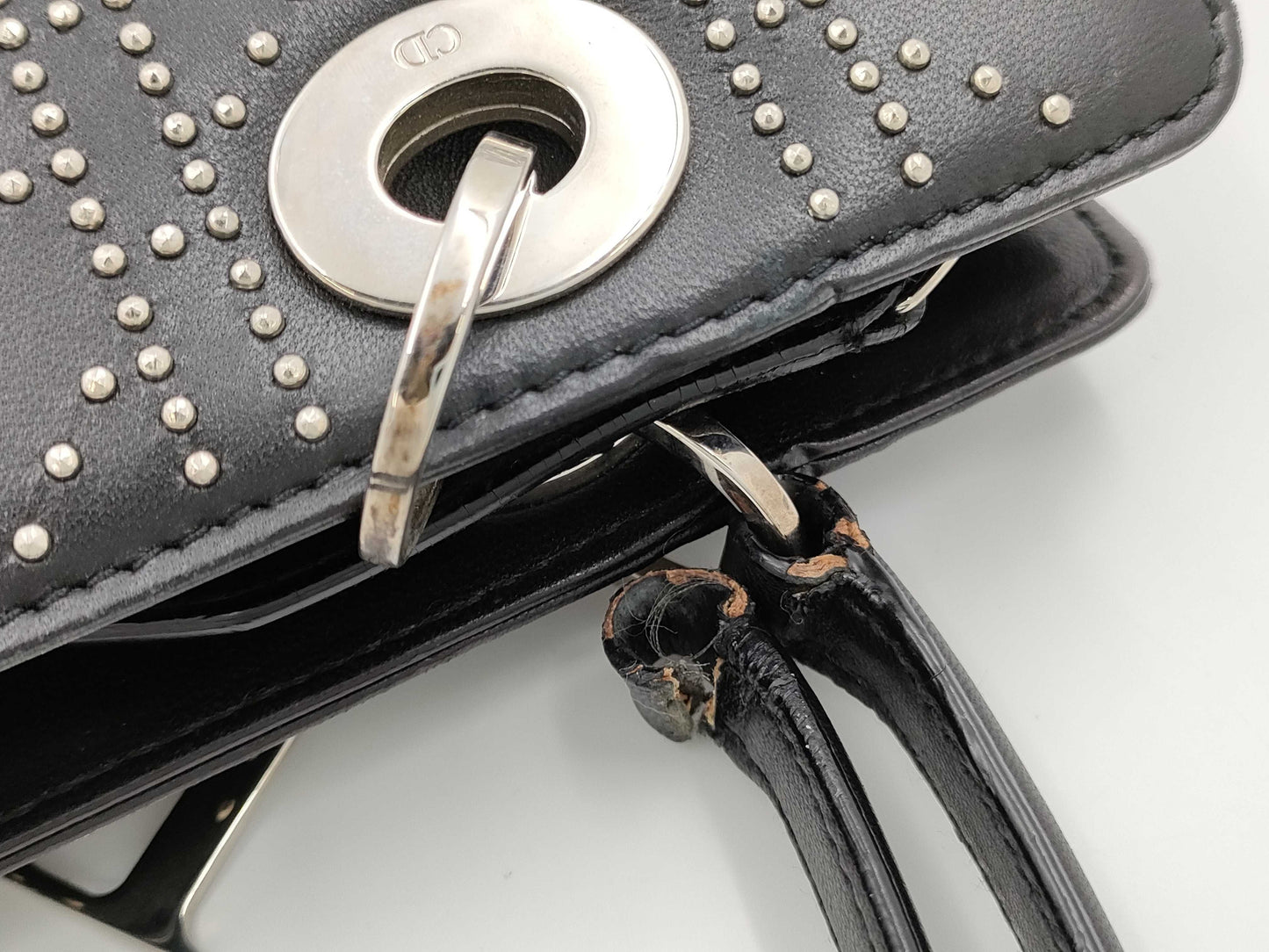 Dior Christian Dior Cannage Studs Handbag