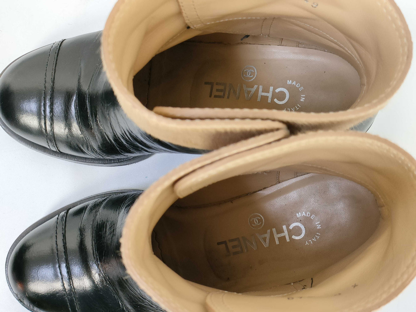CHANEL Harako Leather Short Boots Other Shoes