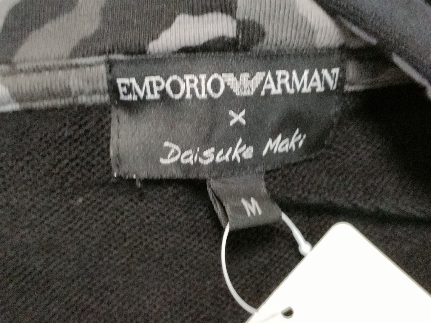 ARMANI hoodie, Daisuke Maki collaboration, tagged top