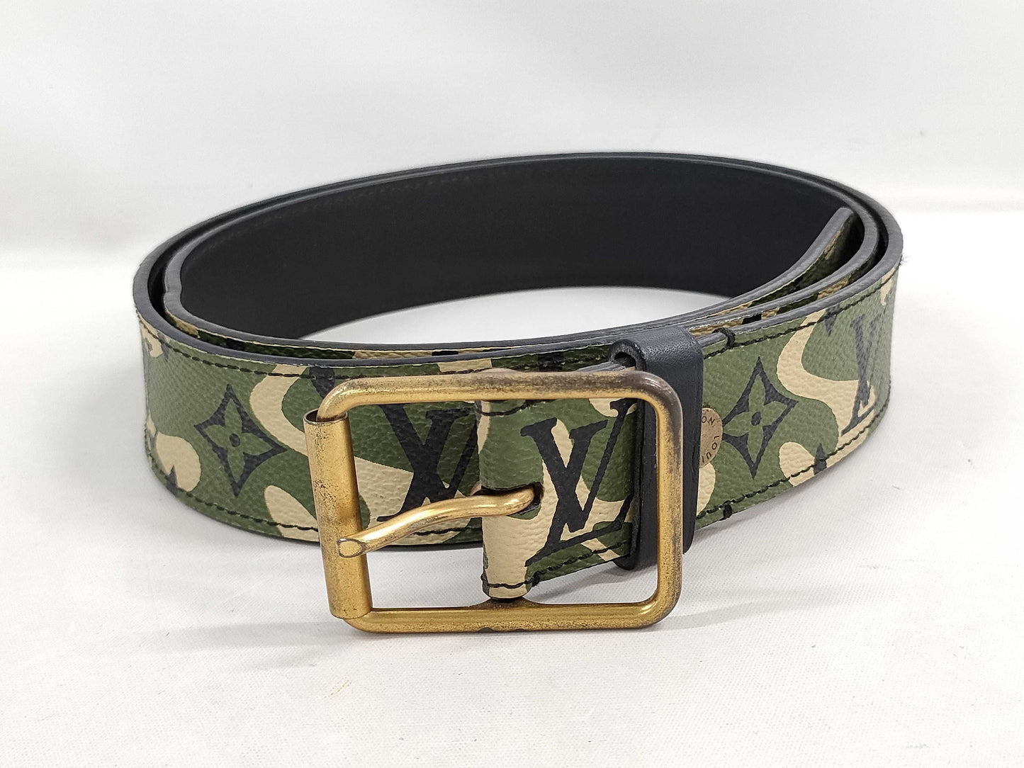 LOUIS VUITTON M9646U Santur Monogramoflage 95 Belt