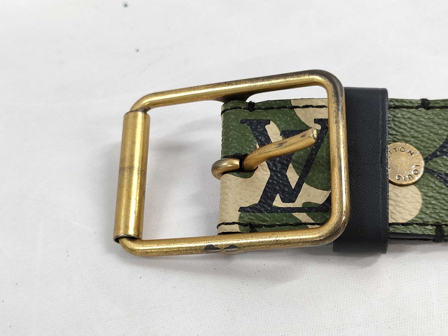 LOUIS VUITTON M9646U Santur Monogramoflage 95 Belt