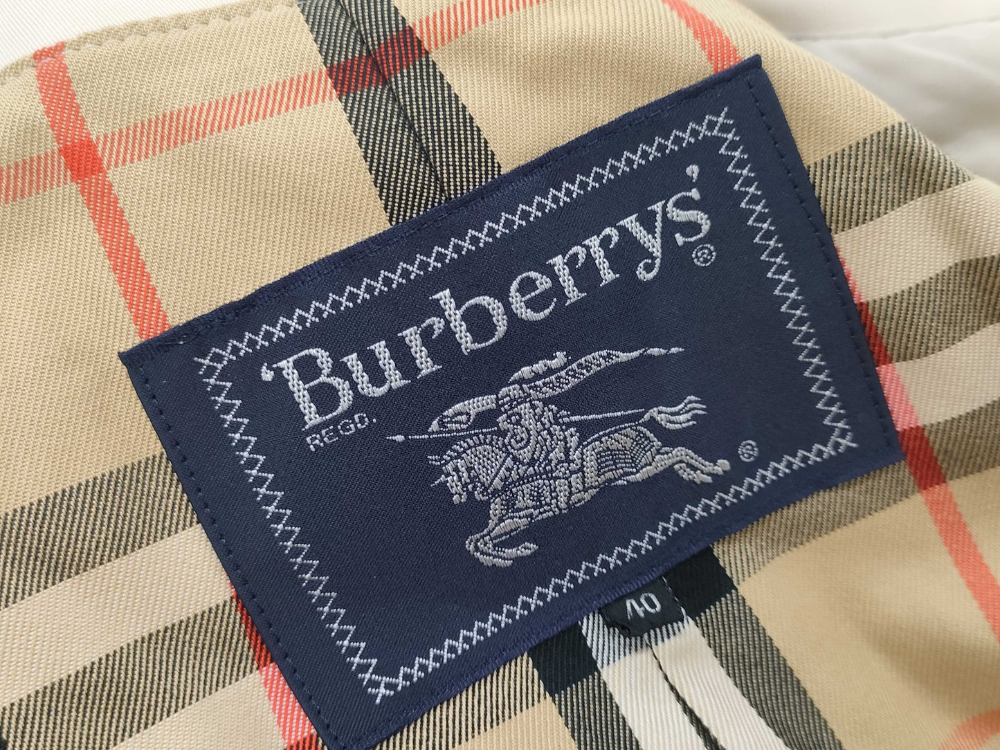 BURBERRY Check Pattern Cupro Coat