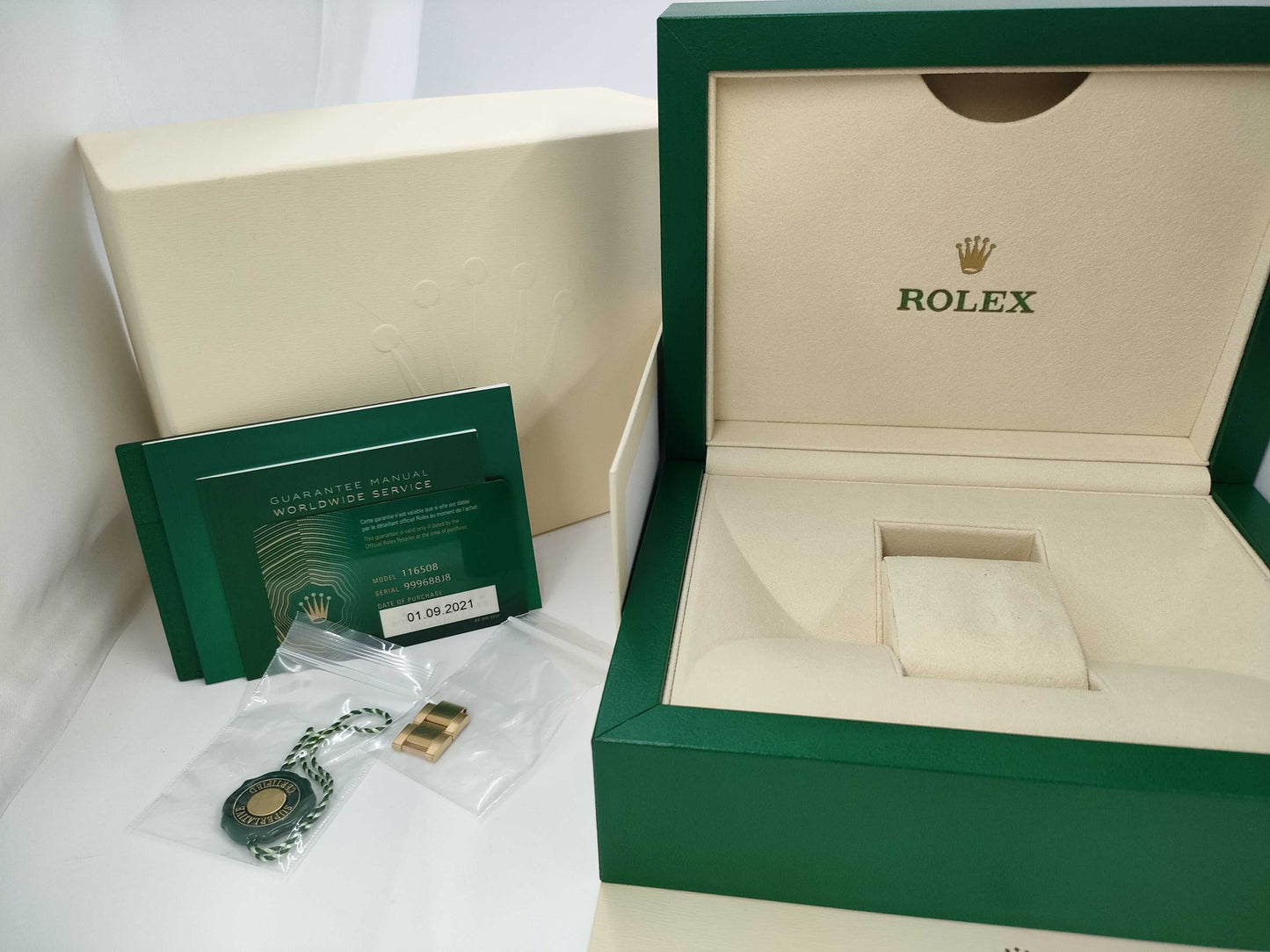 ROLEX 116508 999688J8 Green Dial Men's Watch
