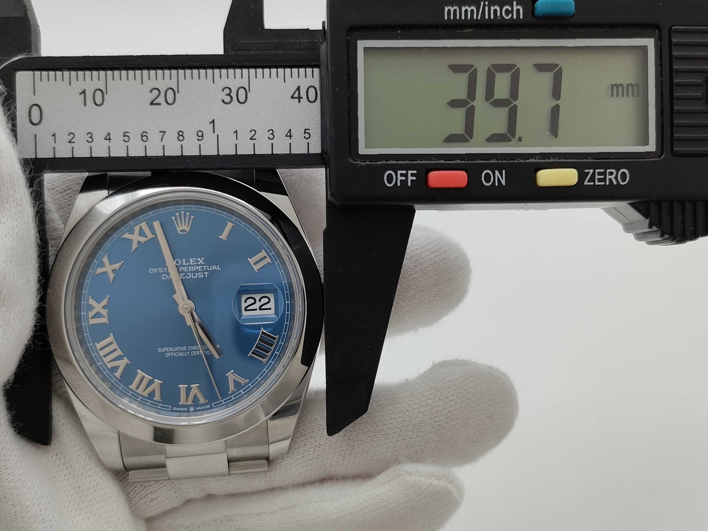 ROLEX 126300 0X3K4073 Azzurro Blue Men's Watch
