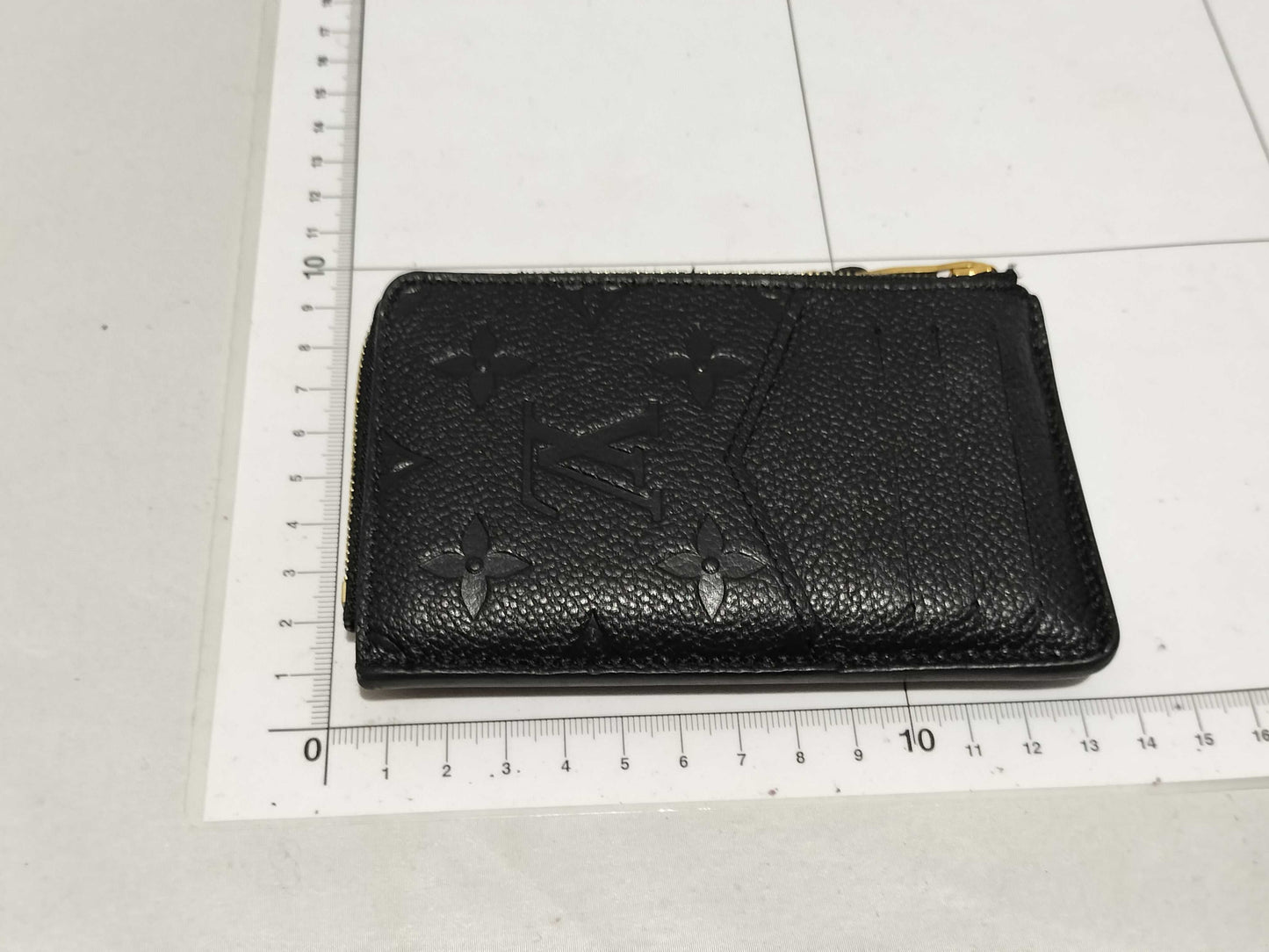 LOUIS VUITTON Monogram Empreinte Pochette Cle Noir Coin Case