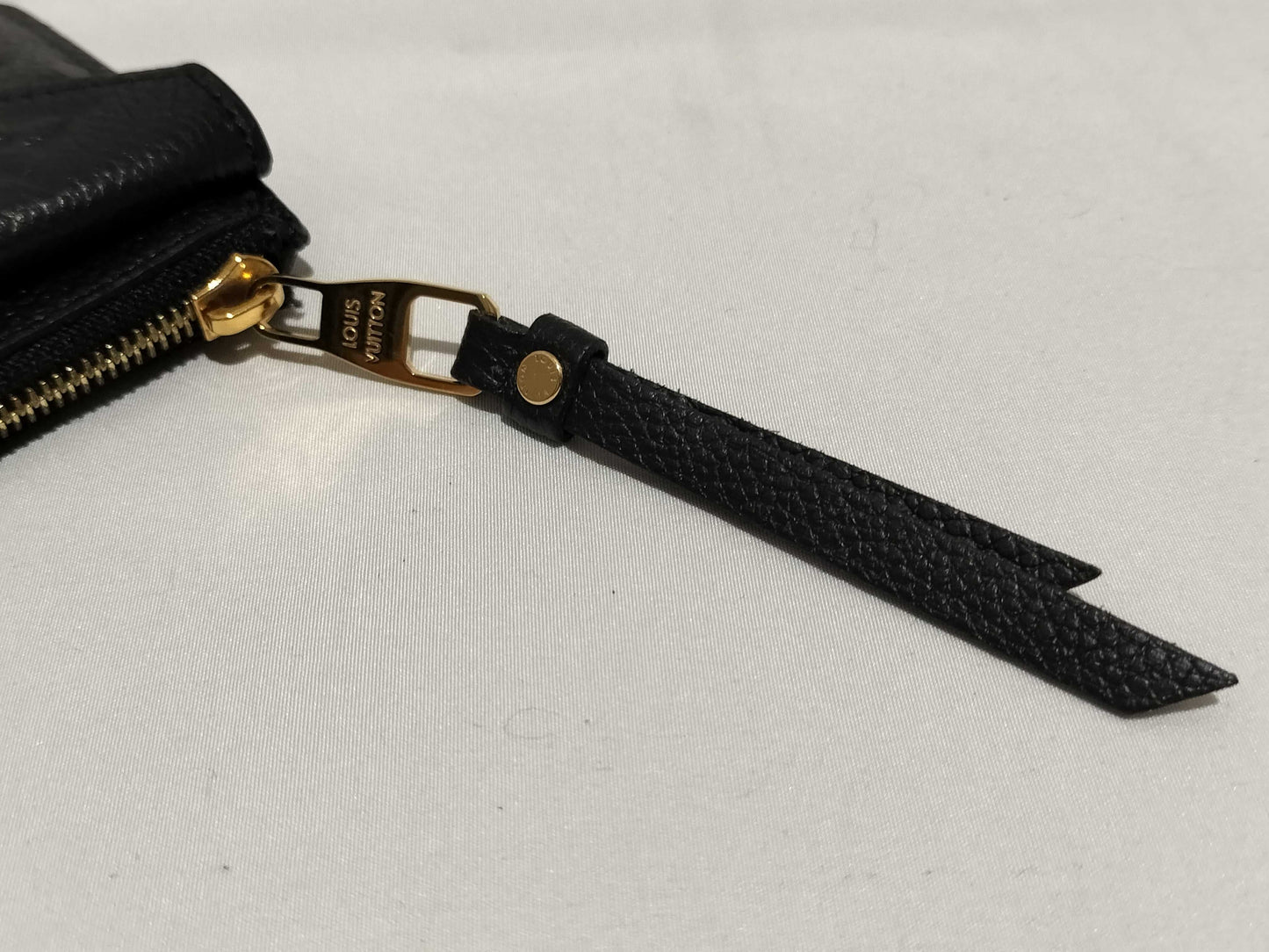 LOUIS VUITTON Monogram Empreinte Pochette Cle Noir Coin Case
