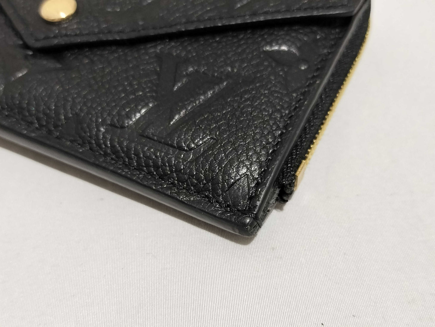LOUIS VUITTON Monogram Empreinte Pochette Cle Noir Coin Case
