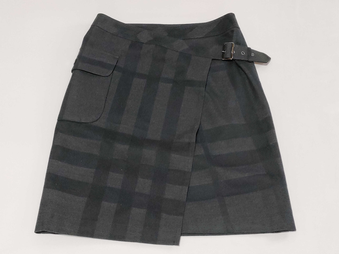 BURBERRY Check Skirt Black Skirt