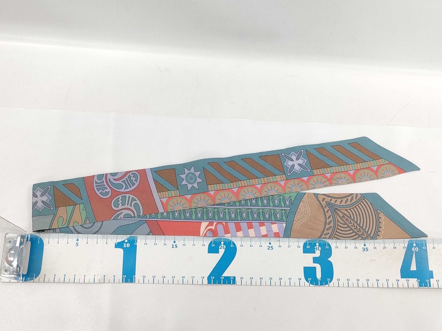 HERMES Twilly Light Blue Scarf
