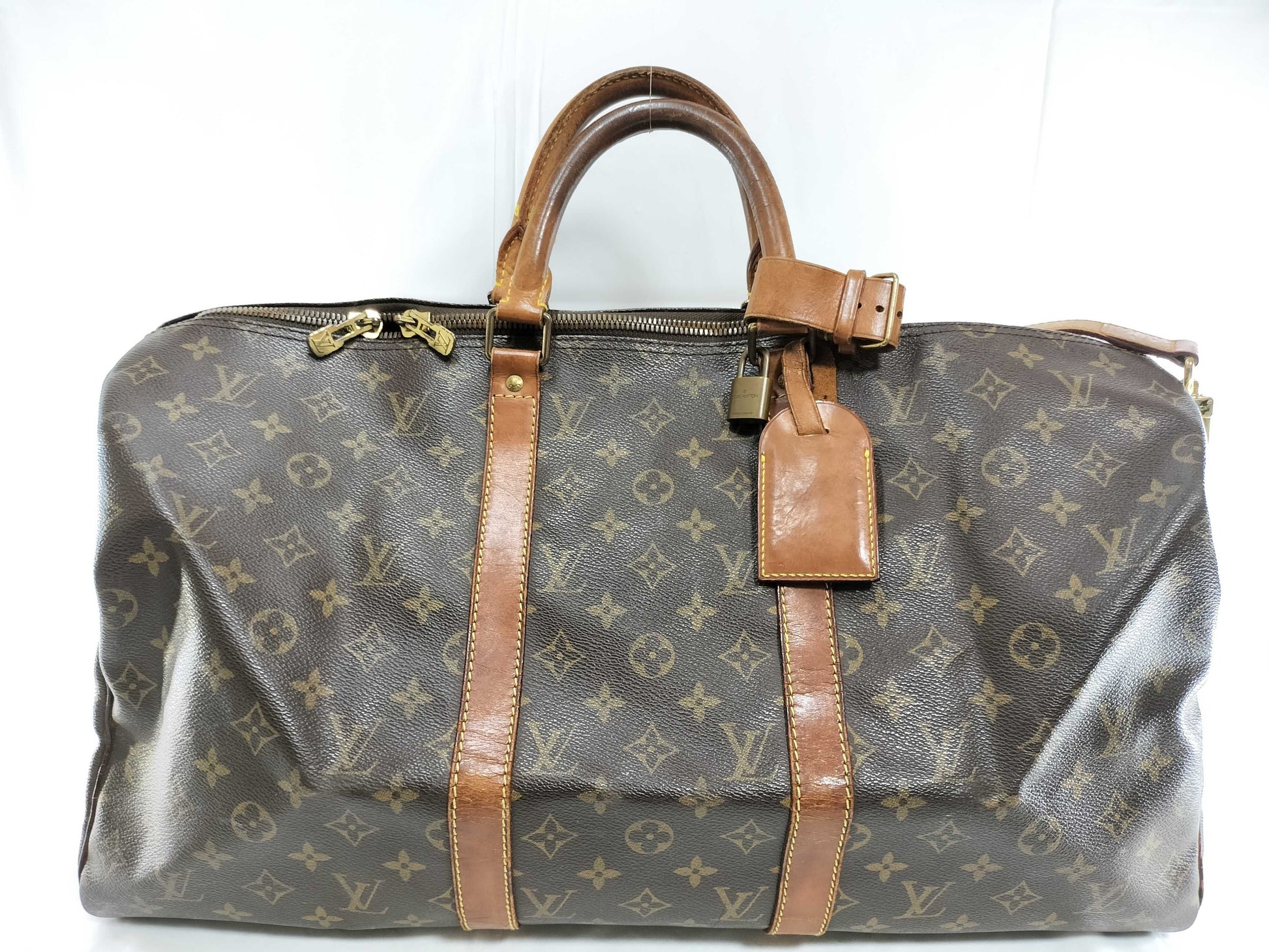 LOUIS VUITTON Monogram Key Polbangliere 50 Boston Bag