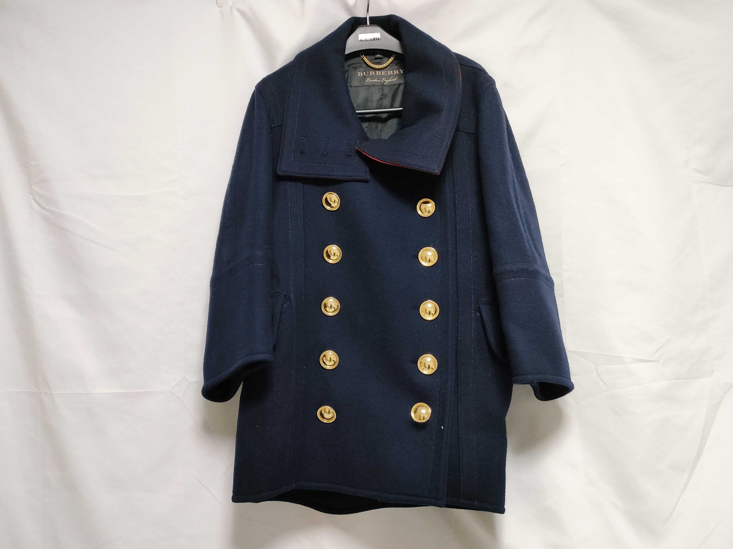 BURBERRY Coat Navy Coat