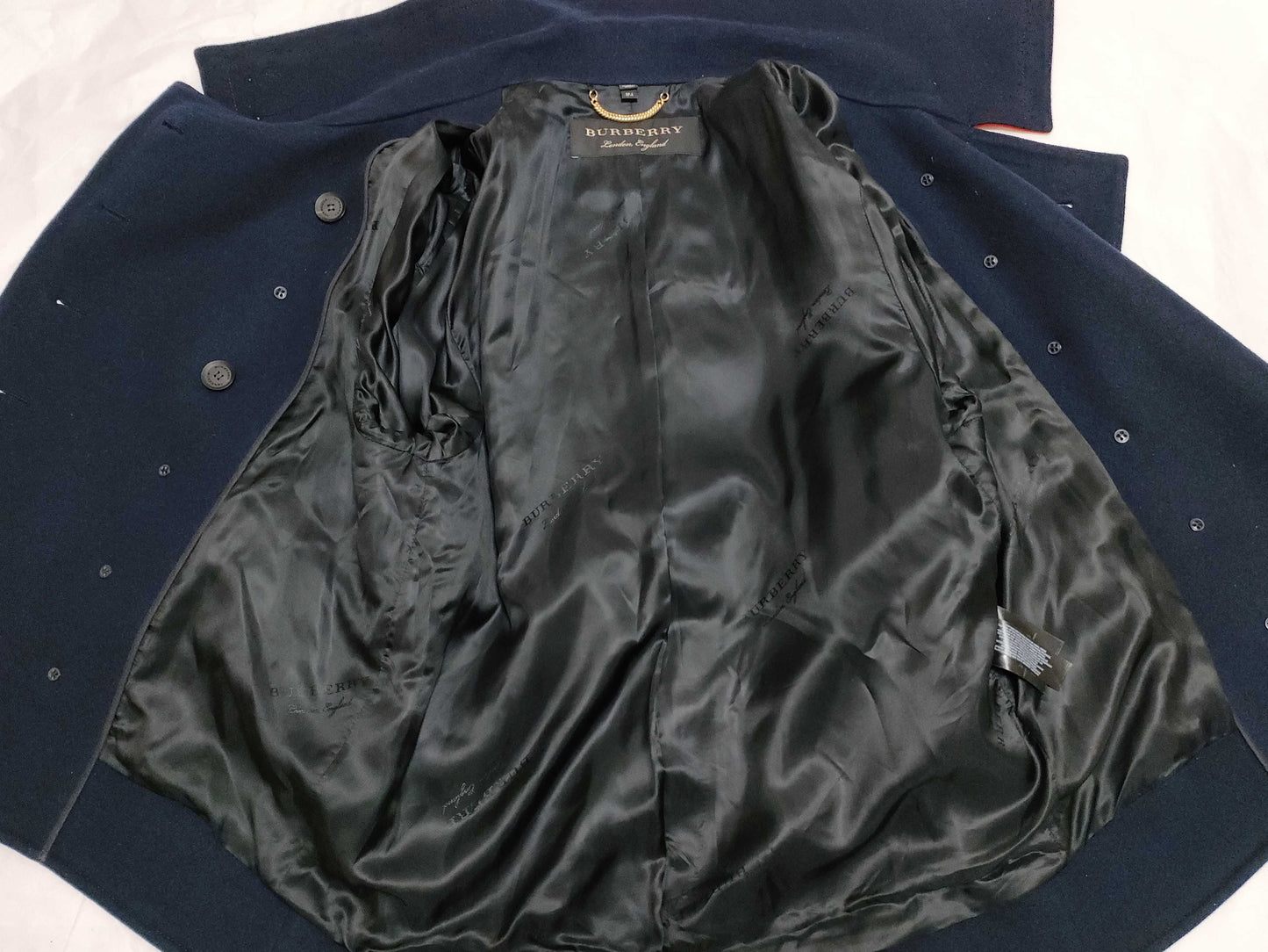 BURBERRY Coat Navy Coat