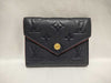 LOUIS VUITTON Monogram Empreinte Portefeuille Zoe Compact Navy Wallet
