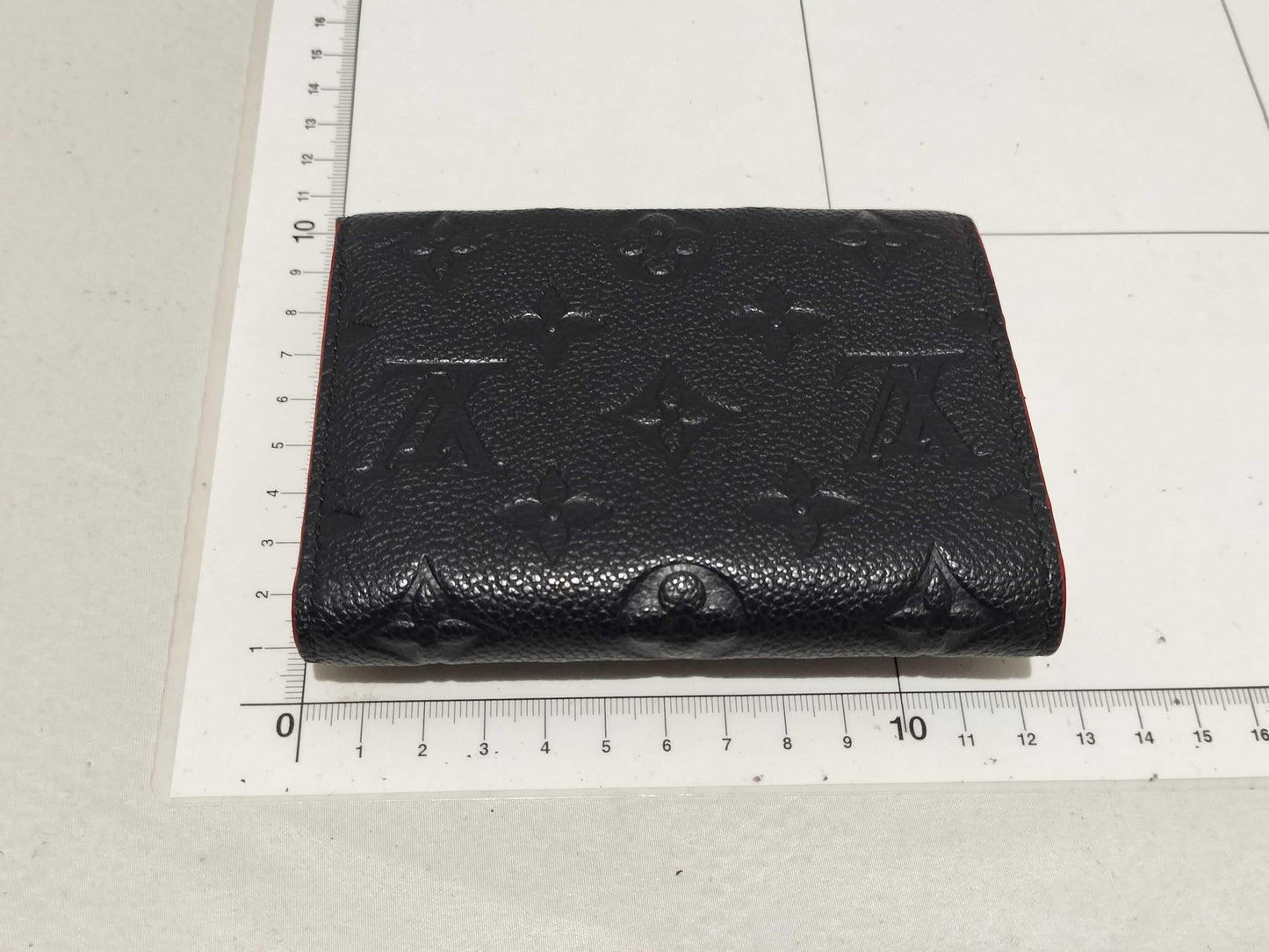 LOUIS VUITTON Monogram Empreinte Portefeuille Zoe Compact Navy Wallet