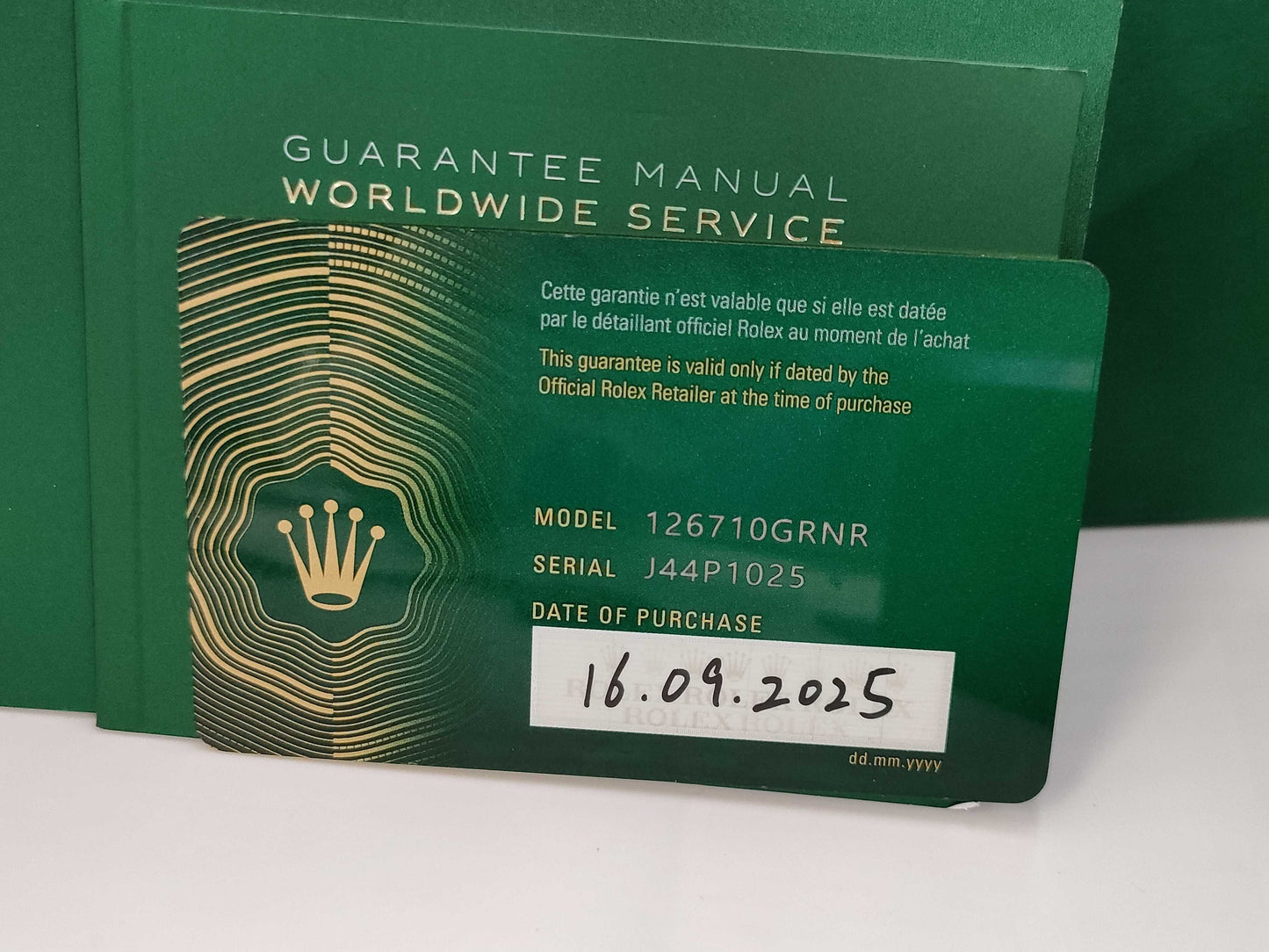 ROLEX 126710GRNR J44P1025 Men's Watch