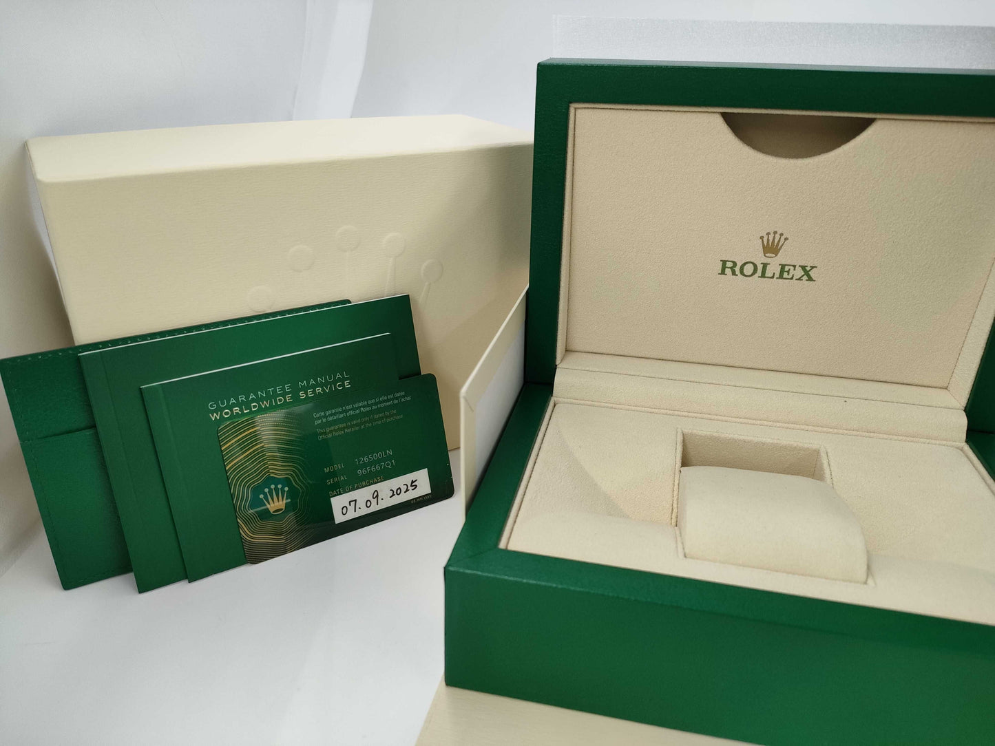 ROLEX 126500LN 96F667Q1 Black Dial Men's Watch