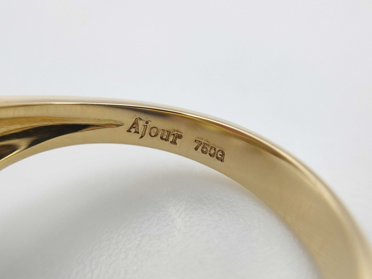 Enamel Concrete Pearl 2.89ct D0.20ct K18 7.6g Ring