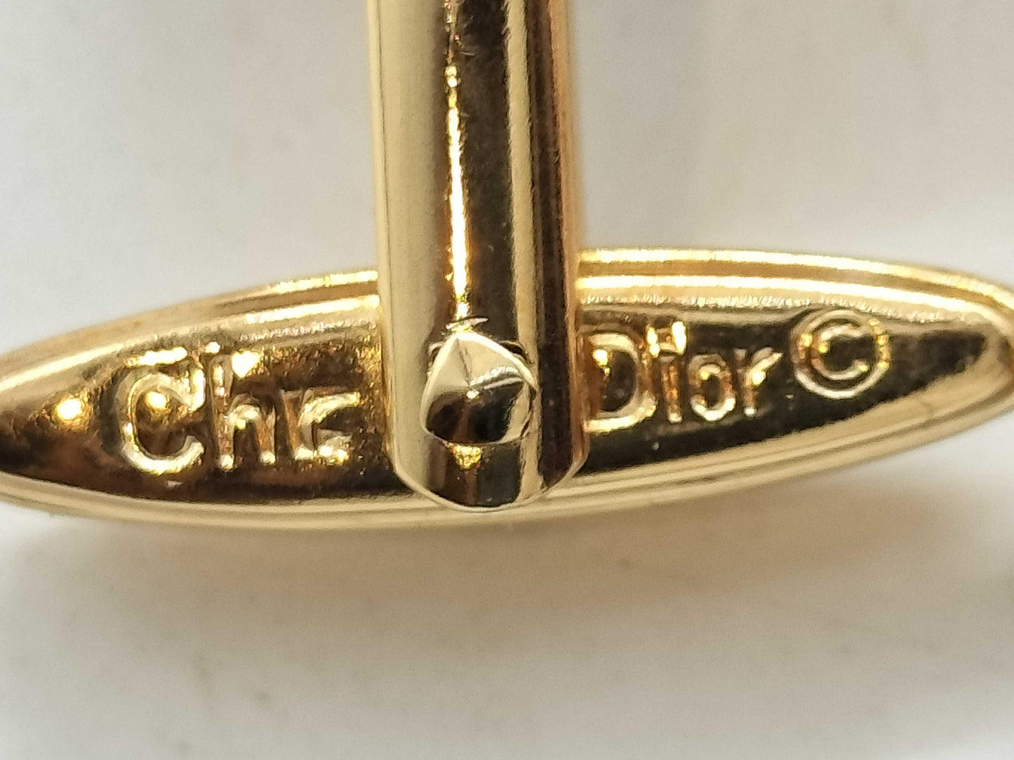 Dior Logo Tie Pin and Cufflinks Set