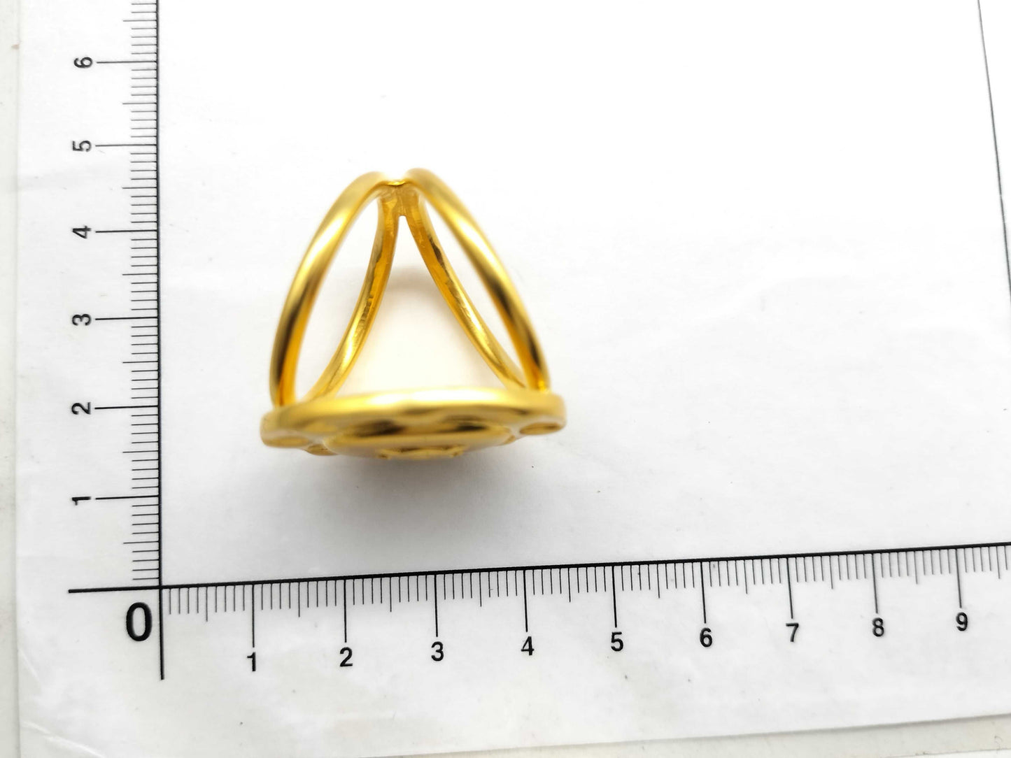 CELINE Metal Scarf Ring Gold Other Accessories