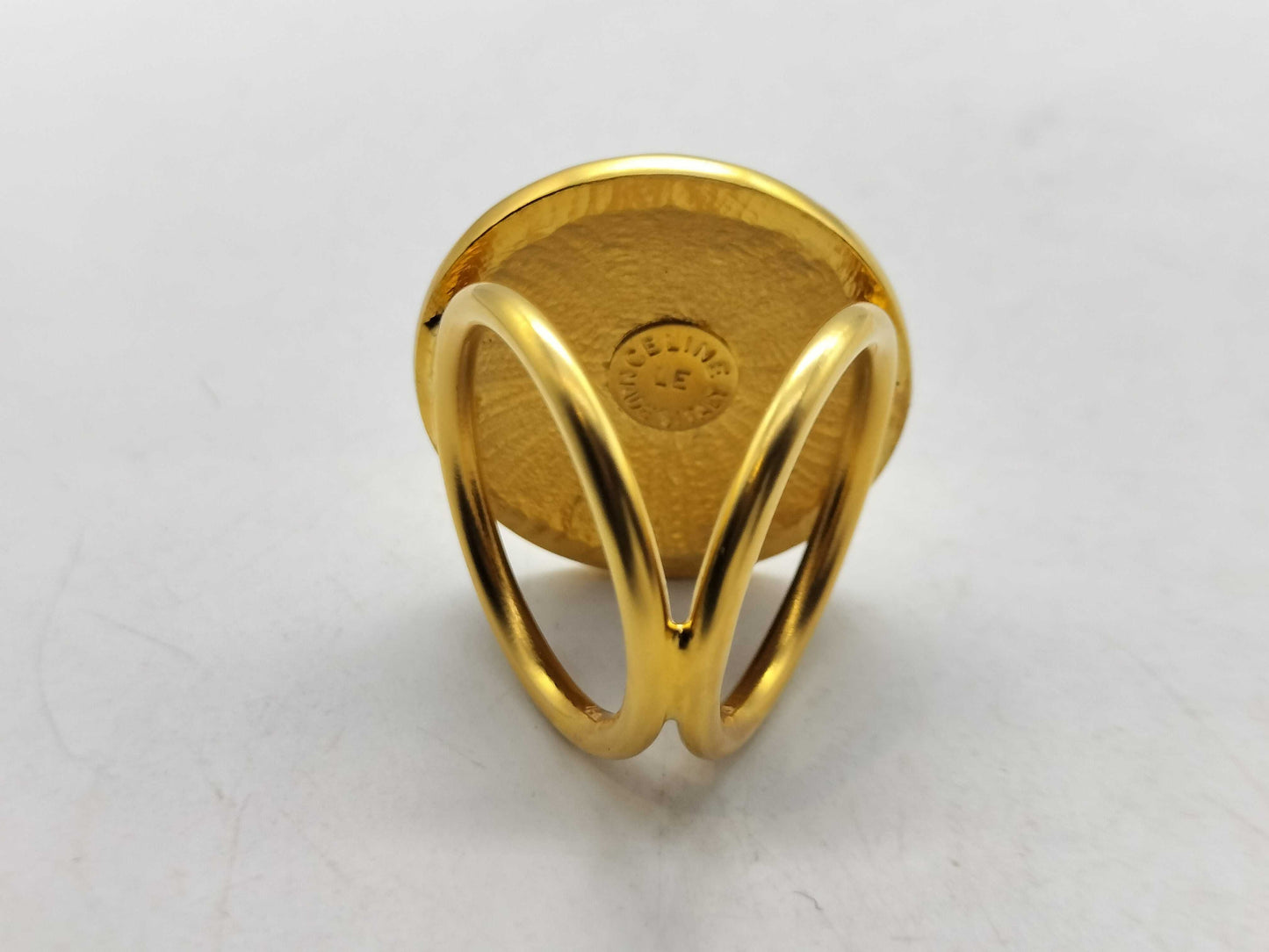 CELINE Metal Scarf Ring Gold Other Accessories