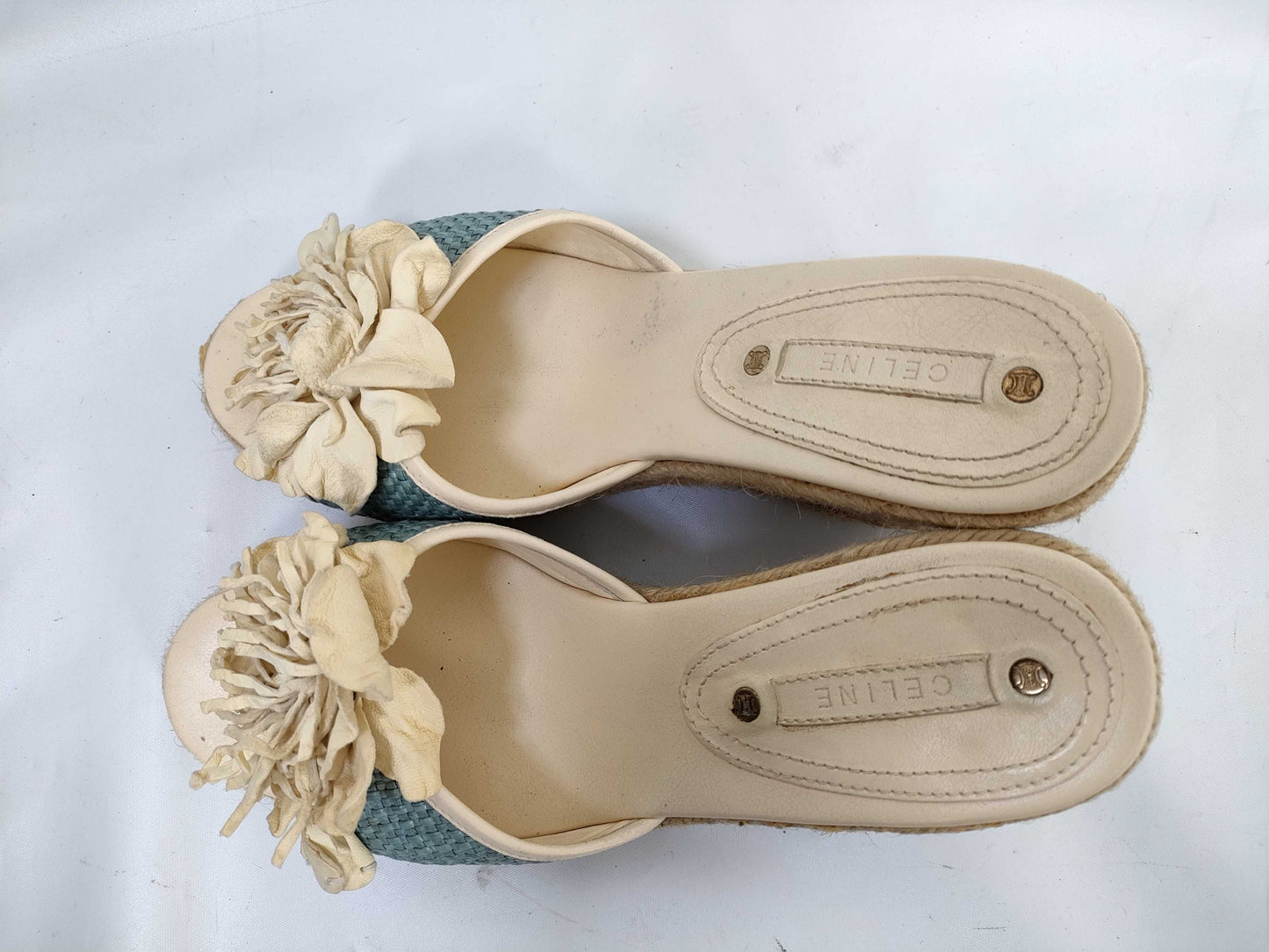 CELINE Triomphe Platform Sandals